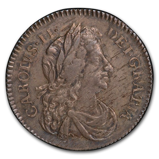 1681 Great Britain Silver 6 Pence Charles II AU-55 PCGS 1681 Great Britain Silver 6 Pence Charles II AU-55 PCGS